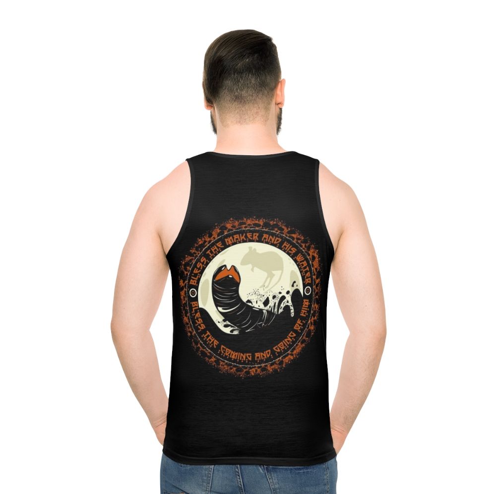 Dune inspired Shai Hulud unisex tank top