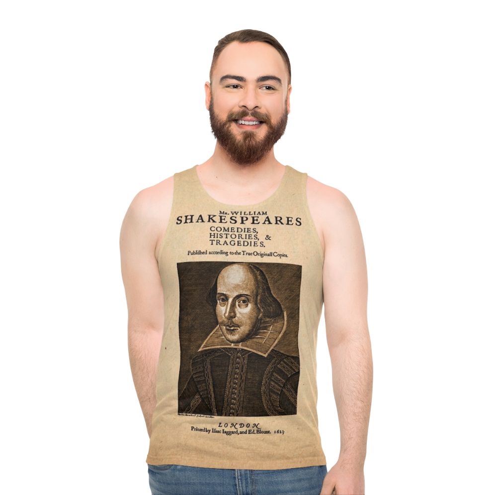 Shakespeare First Folio Front Piece Unisex Tank Top