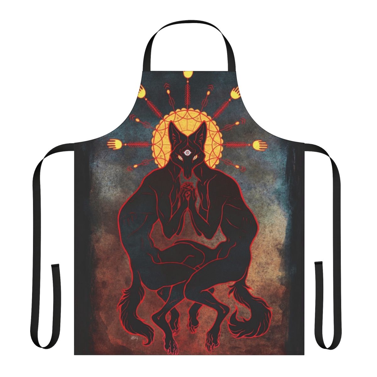 Shared Consciousness Apron featuring a psychedelic and spiritual design