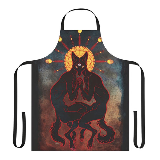 Shared Consciousness Apron featuring a psychedelic and spiritual design