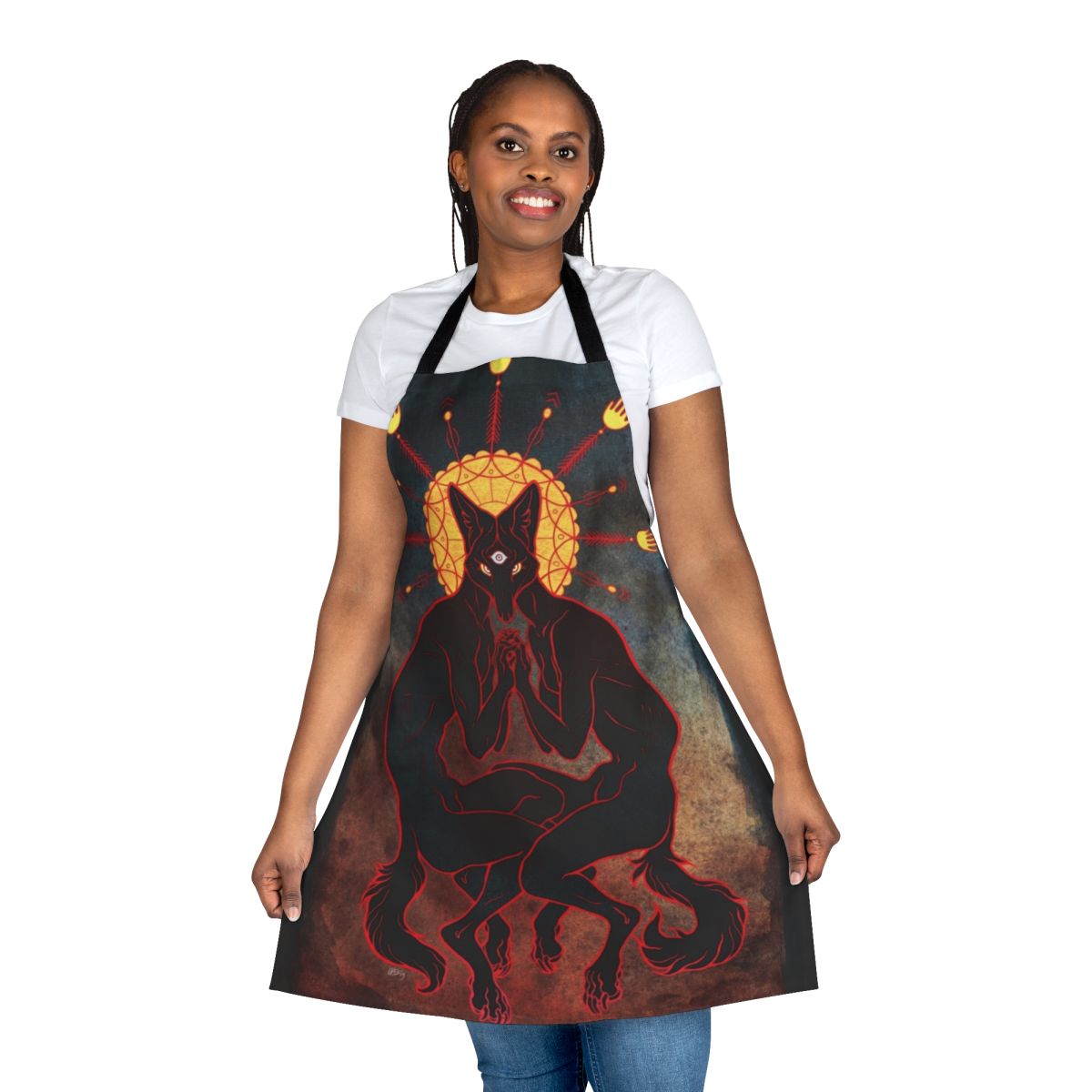 Shared Consciousness Apron featuring a psychedelic and spiritual design