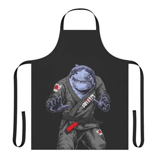 Shark-themed Brazilian Jiu Jitsu Apron with a great white shark design