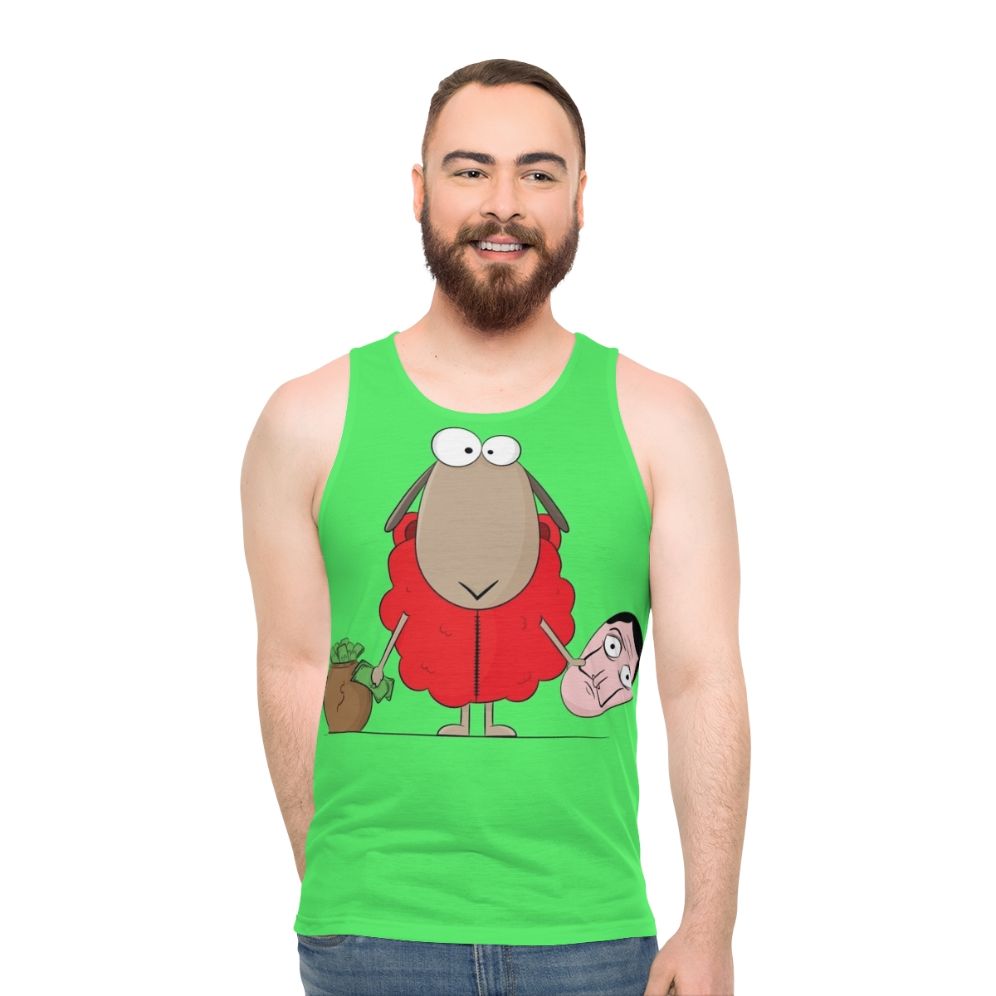 Sheep Money Heist Unisex Tank Top