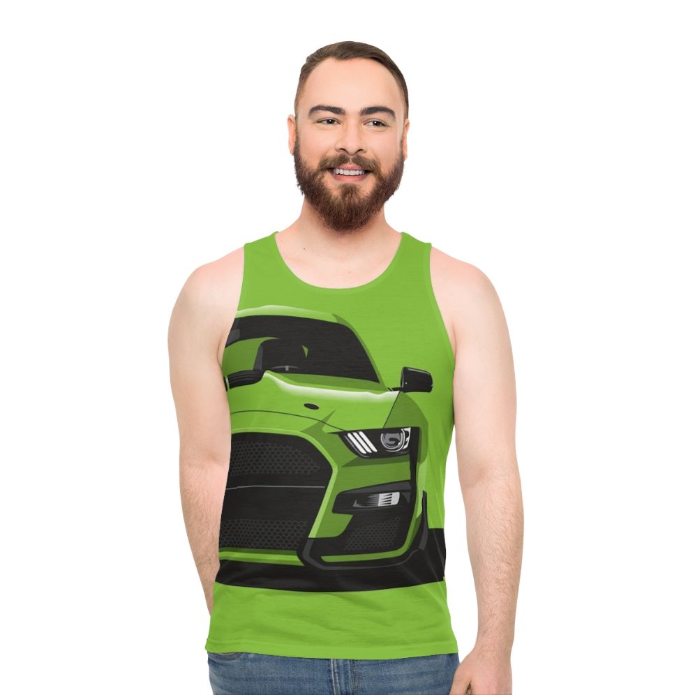 Shelby GT 500 Grabber Lime Unisex Tank Top