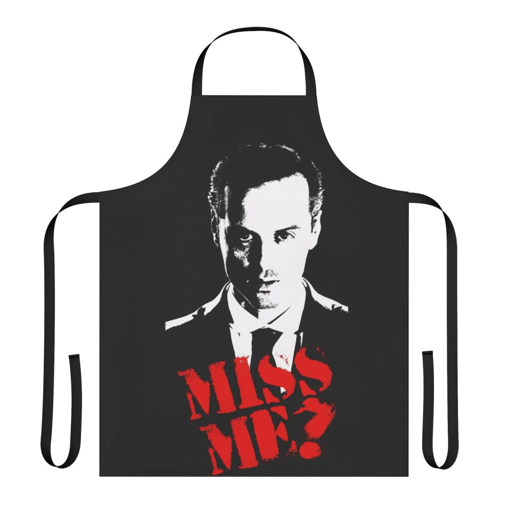 Sherlock-inspired apron featuring the character of Moriarty from the popular TV series