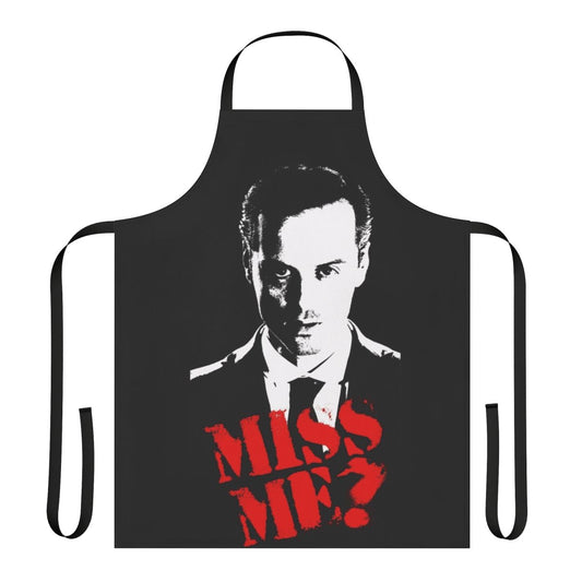 Sherlock-inspired apron featuring the character of Moriarty from the popular TV series