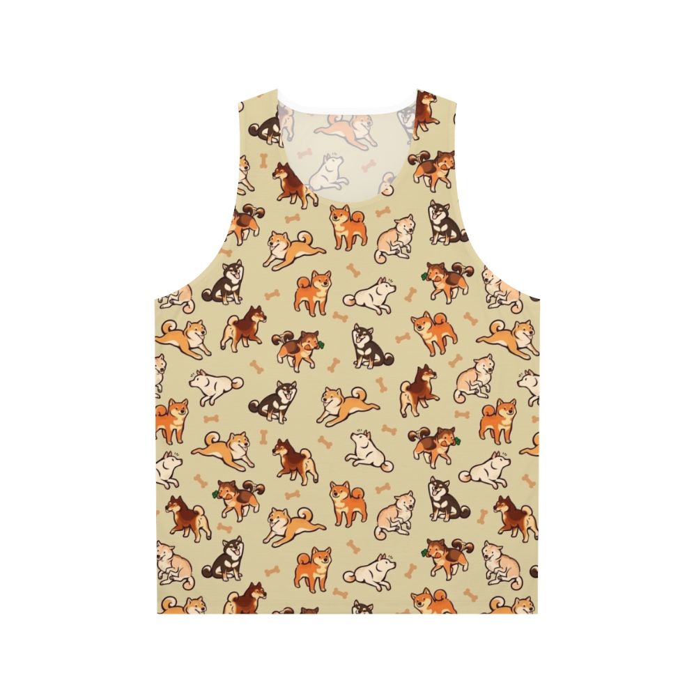 Shiba Inu Cream Unisex Tank Top