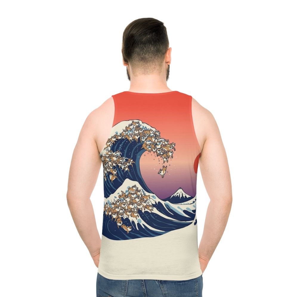 Shiba Inu Wave Unisex Tank Top