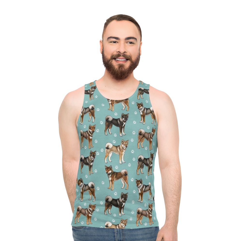 Shikoku dog unisex tank top
