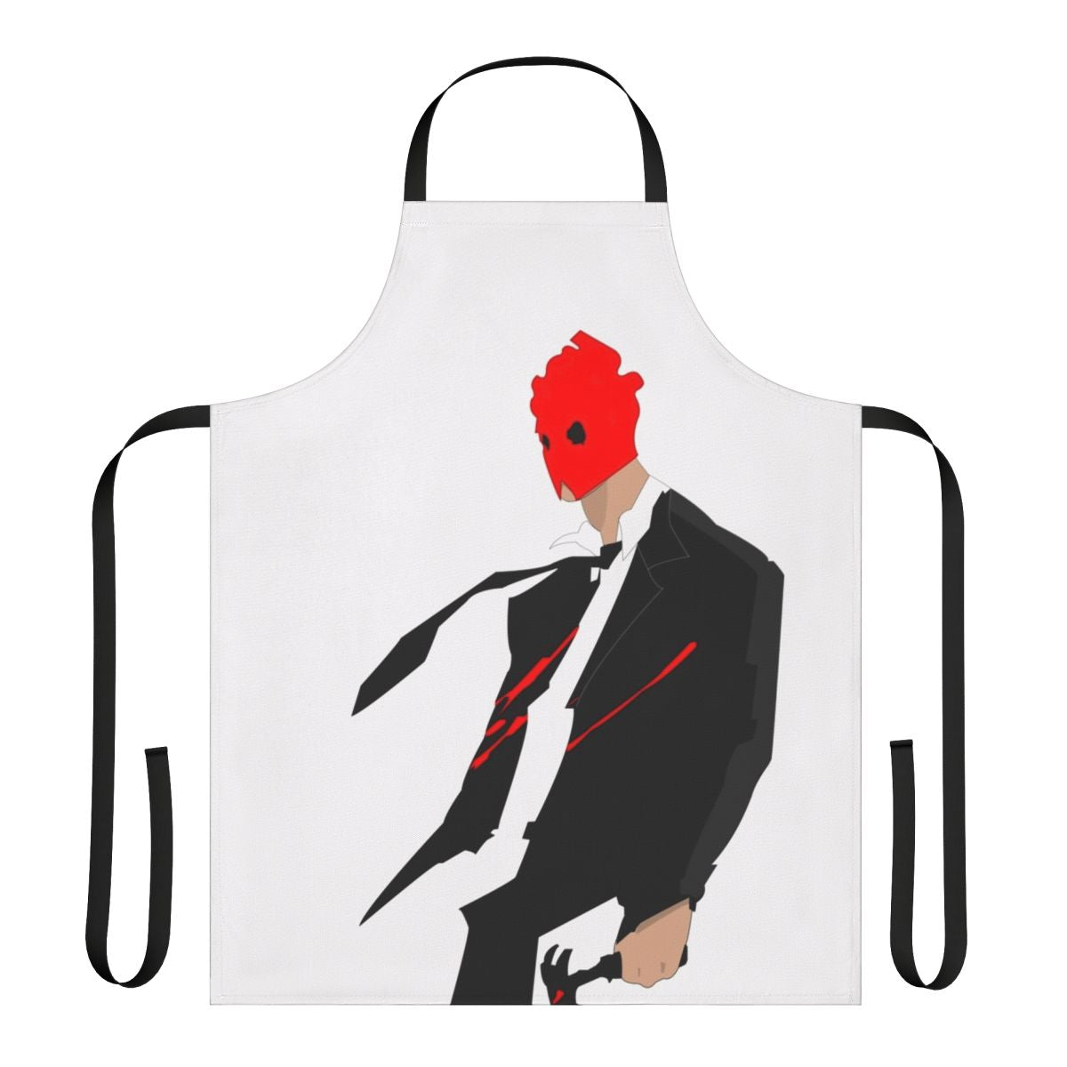 Shin Dorohedoro-inspired anime apron featuring characters Noi, Cayman, and Nikaido