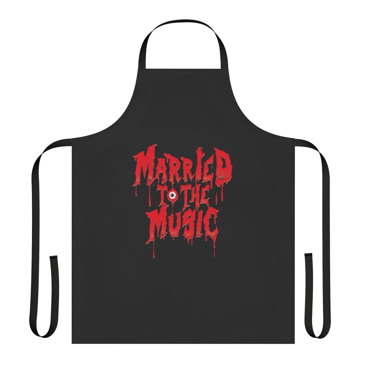 Shinee-inspired married to the music apron with band logo and album art