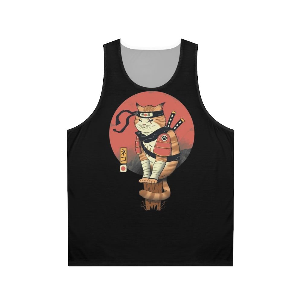 Shinobi cat unisex tank top