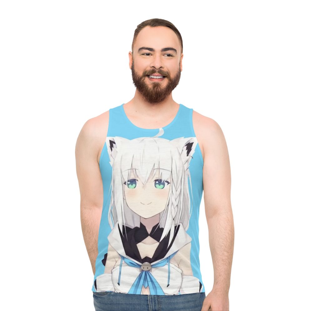 Shirakami Fubuki Hololive Virtual Youtuber Unisex Tank Top