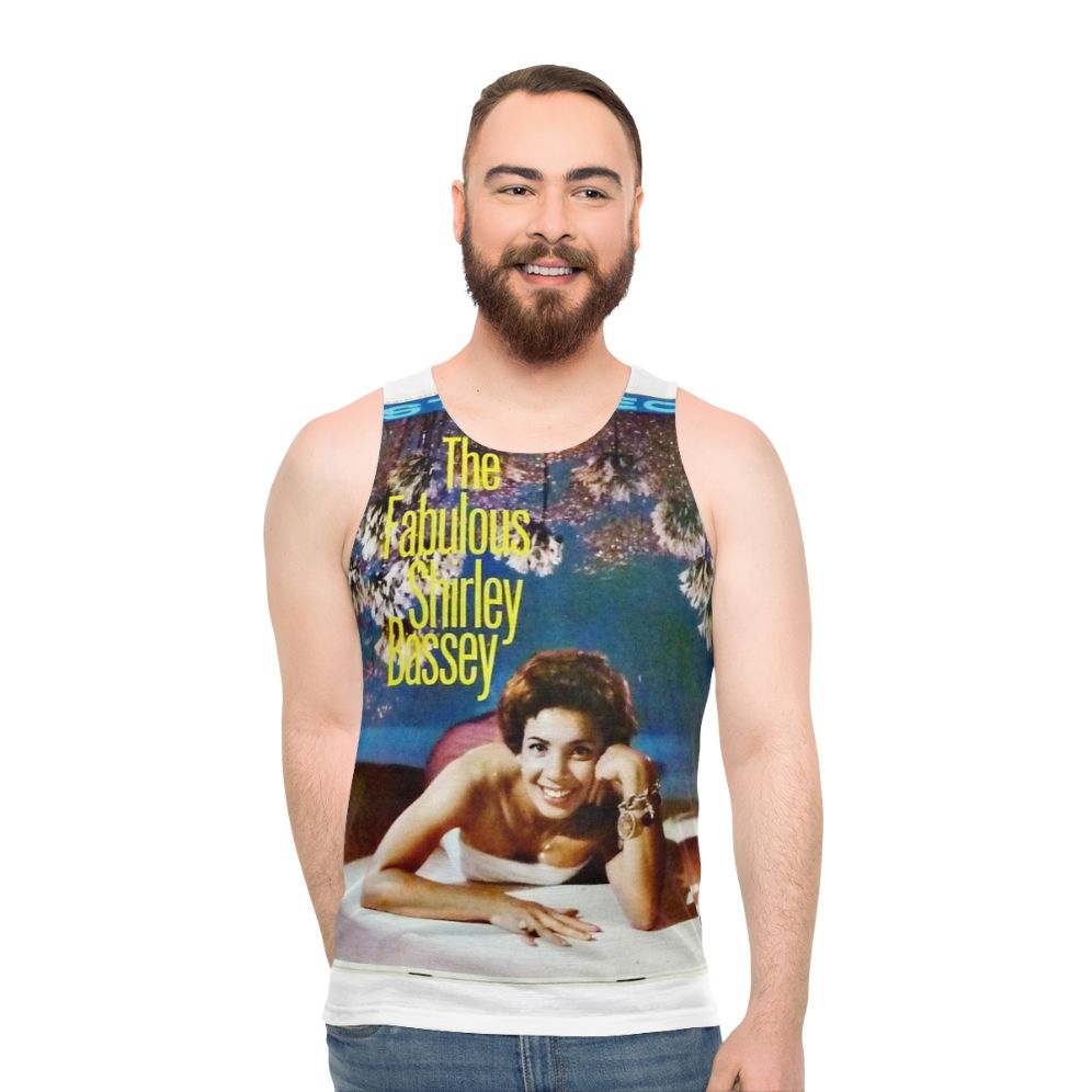 Shirley Bassey 1960s Pop Singer Unisex Bond Theme Tank Top