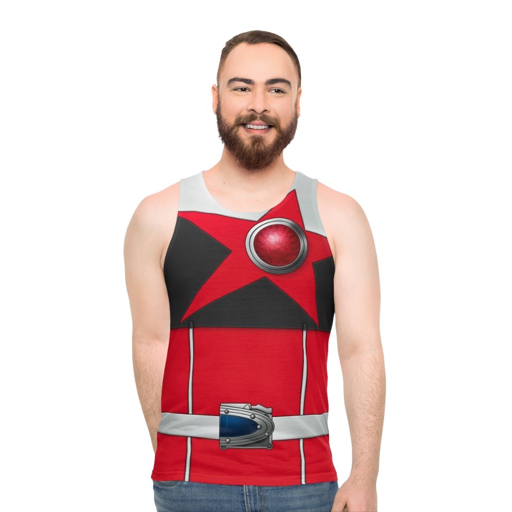 Shishired Unisex Tank Top with Kyuranger Super Sentai Space Stars
