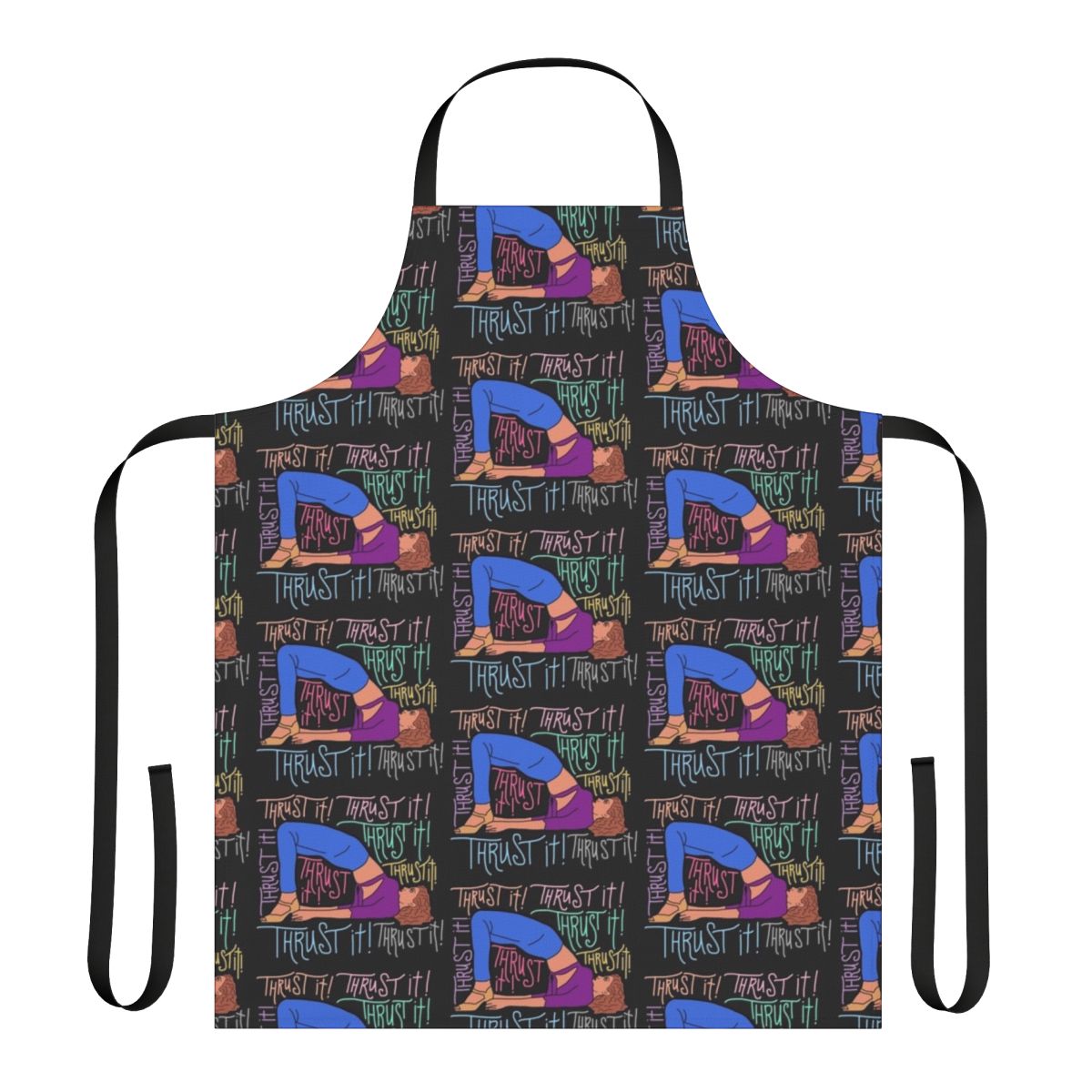 Stylish apron featuring a Showgirls-inspired design, perfect for movie fans and home cooks.