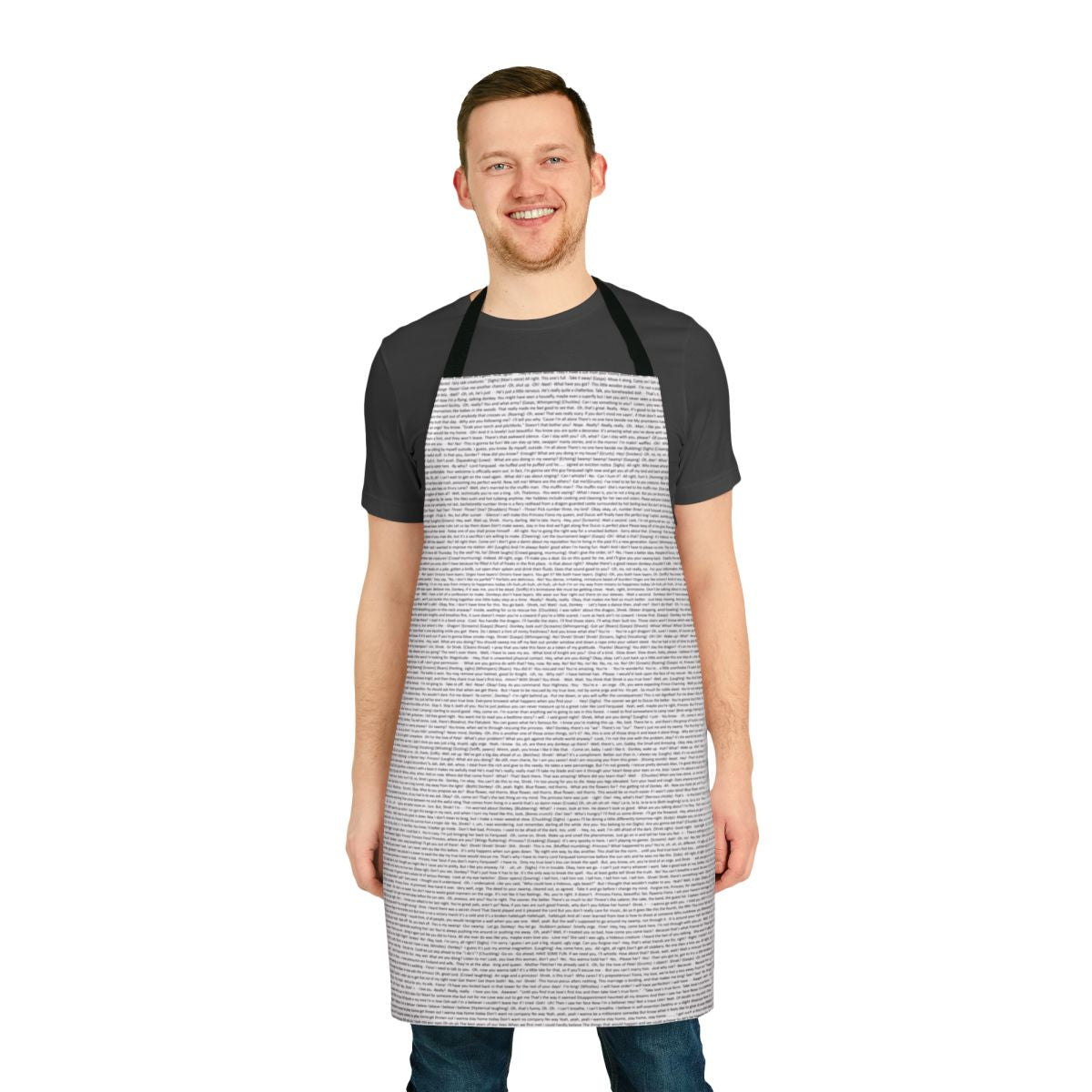 Shrek script themed cooking apron with humorous and original design