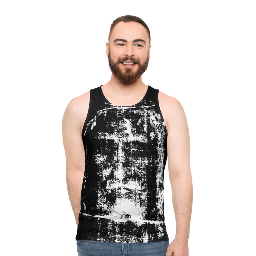 Shroud of Turin Jesus Christ Face Unisex Tank Top