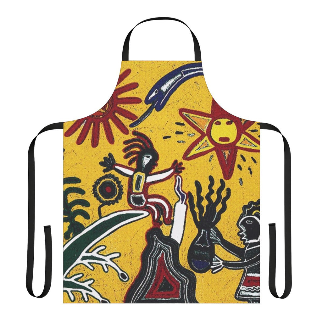 Siangsabtu Midnight Sand Moon Oil Tour Apron with band logo