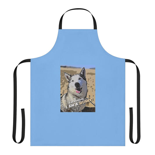 Apron featuring a beautiful Siberian husky dog design