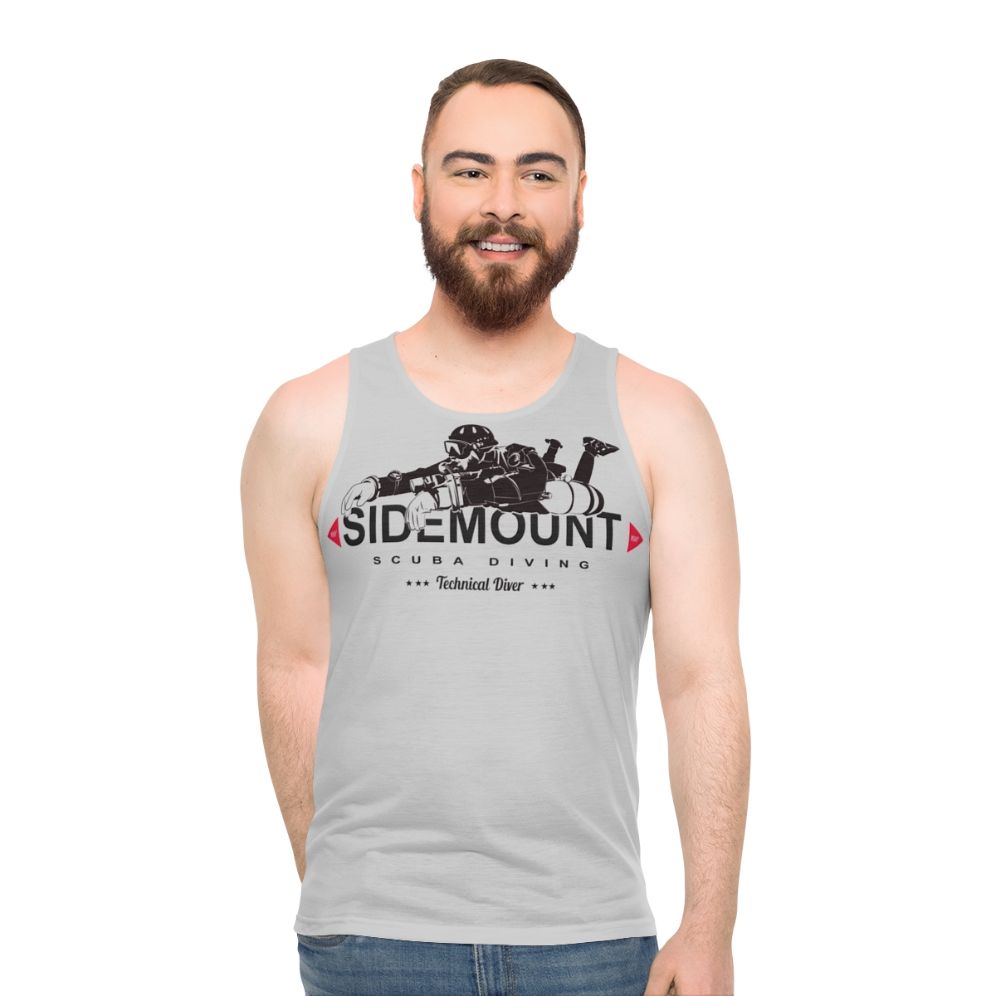 Sidemount diver unisex tank top for technical and cave diving
