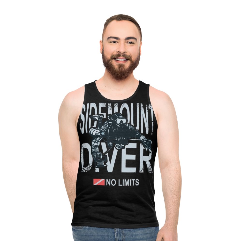 Sidemount diver technical diving unisex tank top