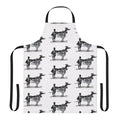 Sighthound dog cartoon design printed on an apron