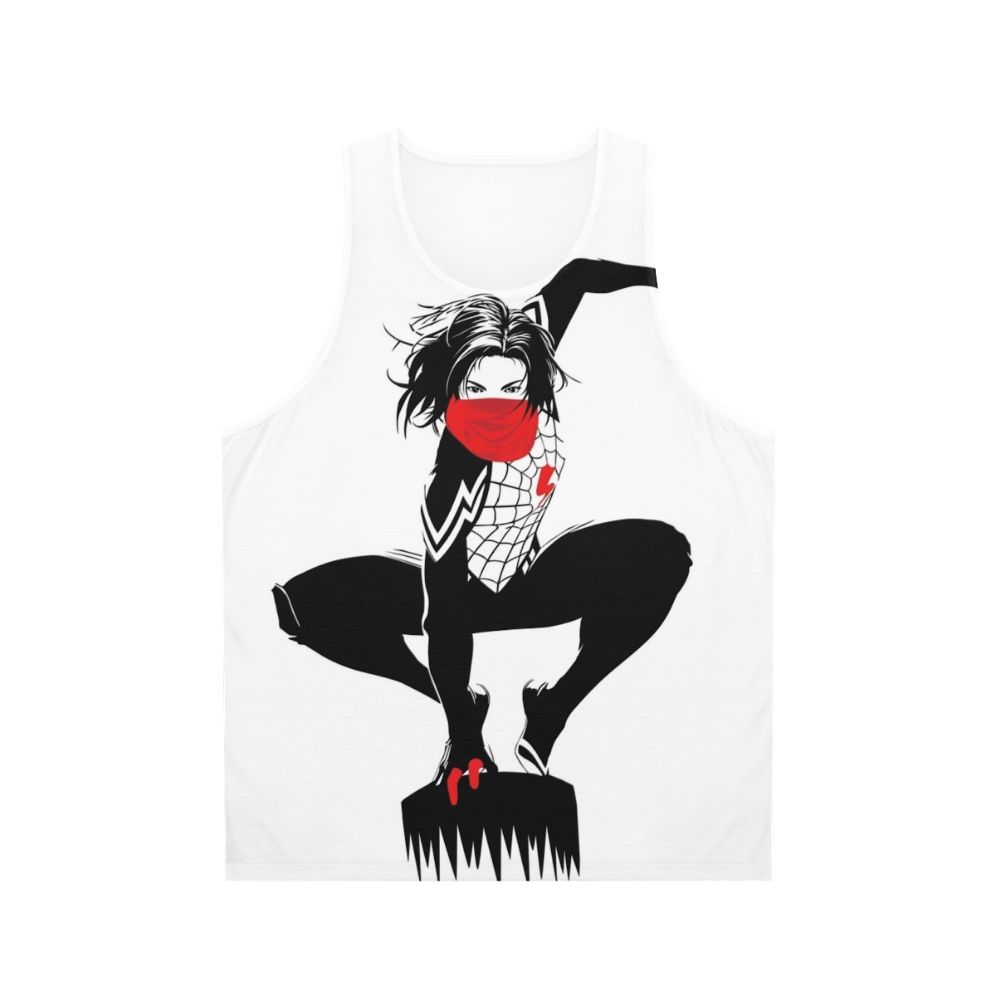 Silk Cindy Moon Unisex Black and White Spider-Verse Tank Top