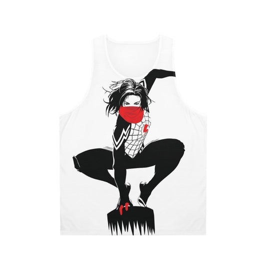 Silk Cindy Moon Unisex Black and White Spider-Verse Tank Top