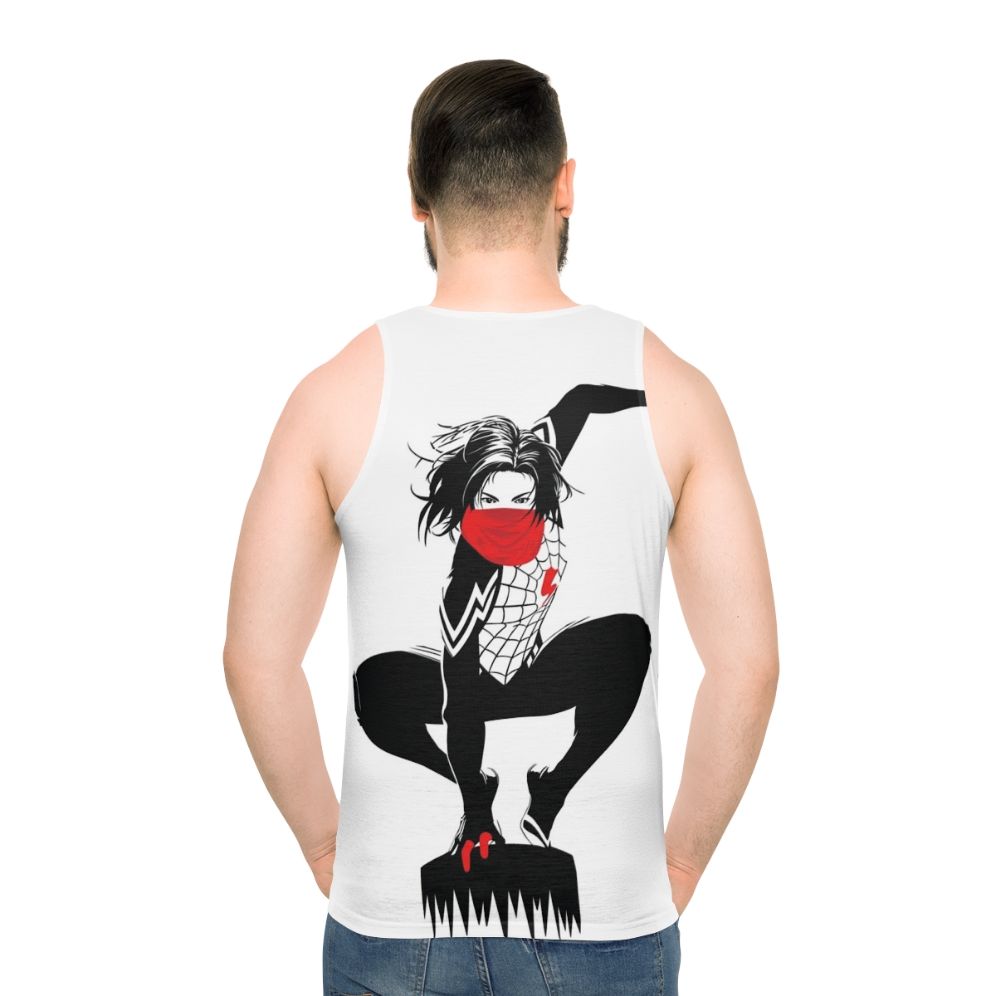 Silk Cindy Moon Unisex Black and White Spider-Verse Tank Top
