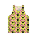 Silly smiley face unisex graphic tank top