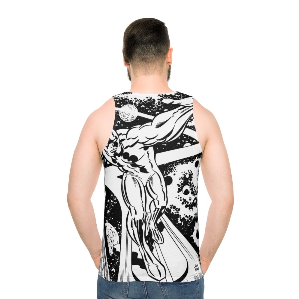 Silver Surfer cosmic superhero unisex tank top