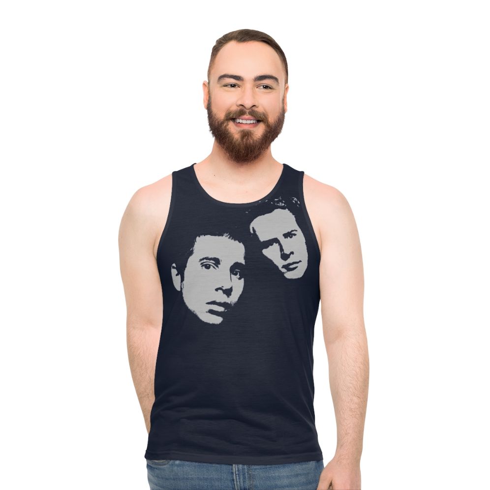 Simon Garfunkel Retro Music Unisex Tank Top