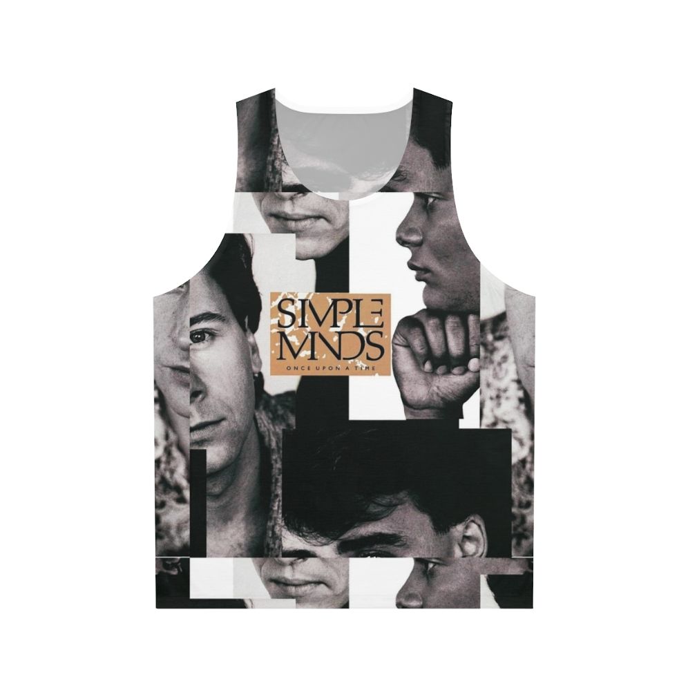 Unisex tank top featuring the iconic Simple Minds album cover