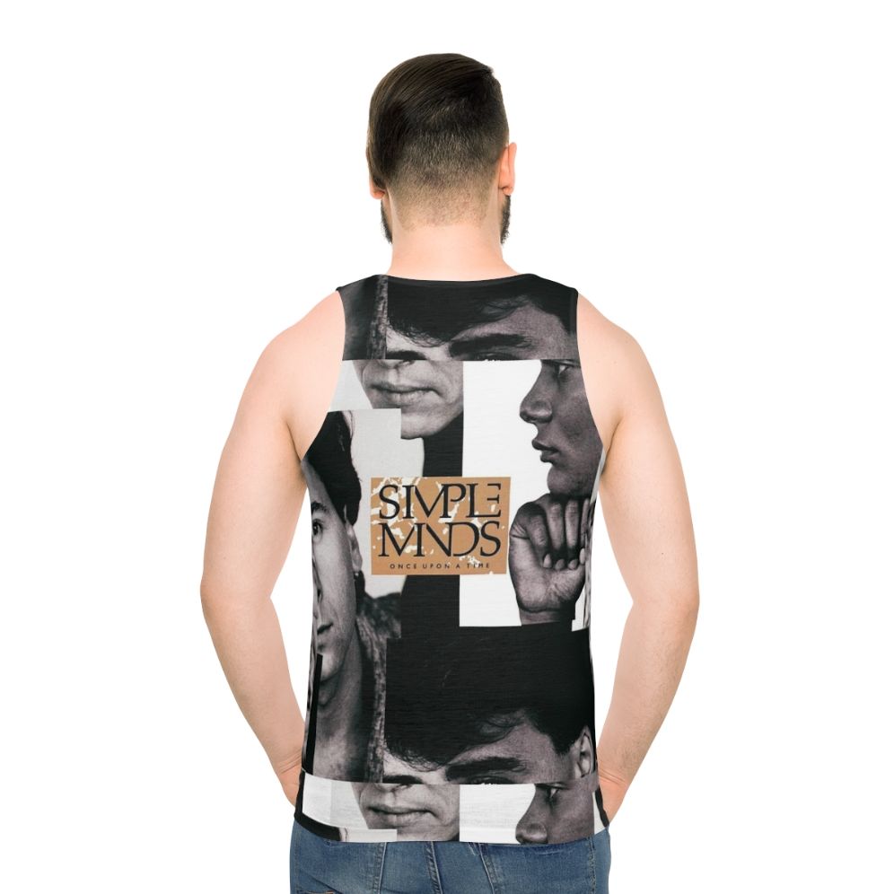 Unisex tank top featuring the iconic Simple Minds album cover