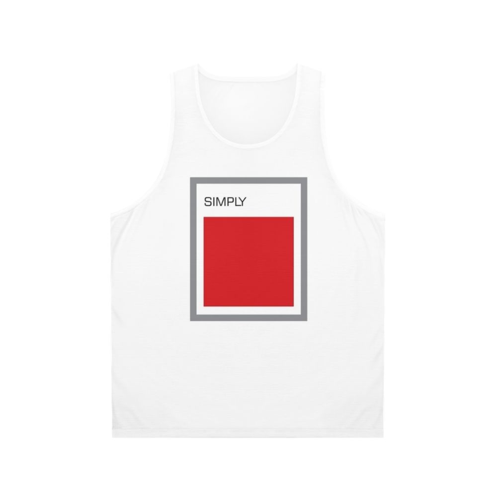 Simply Red Unisex Square Neck Tank Top