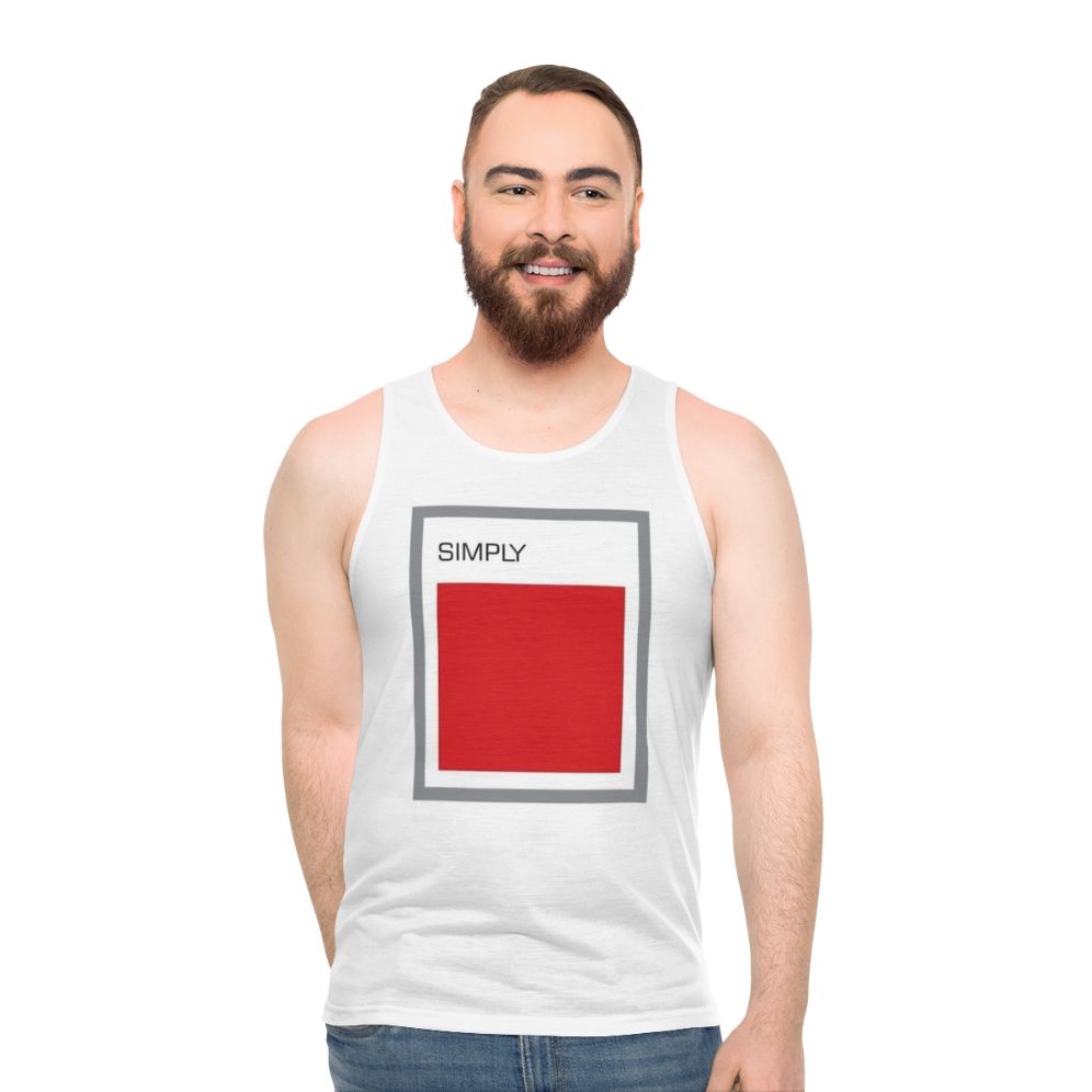 Simply Red Unisex Square Neck Tank Top