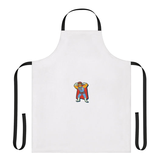Simpsons beer superhero apron with bold graphics and vibrant colors
