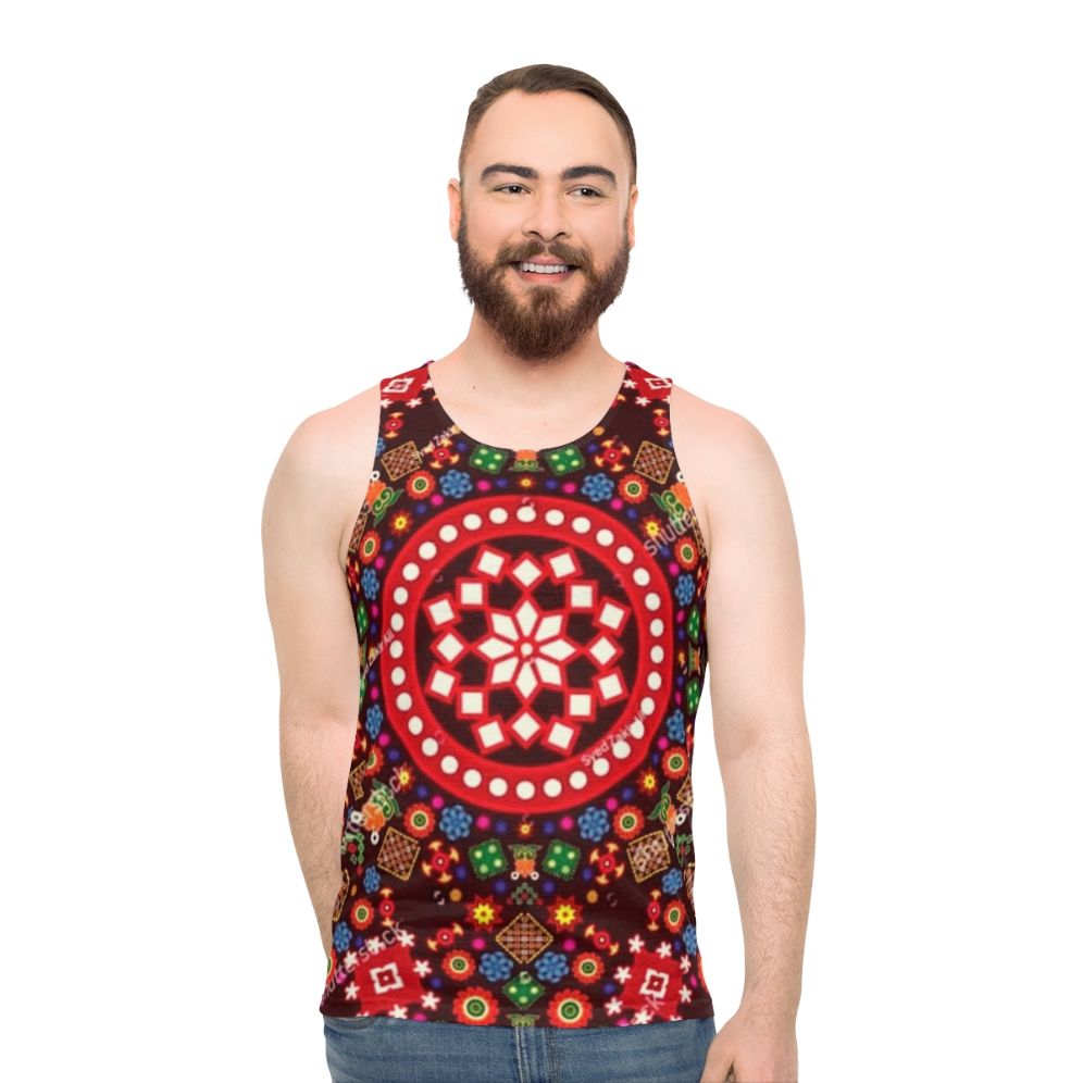 Sindhi culture design unisex tank top