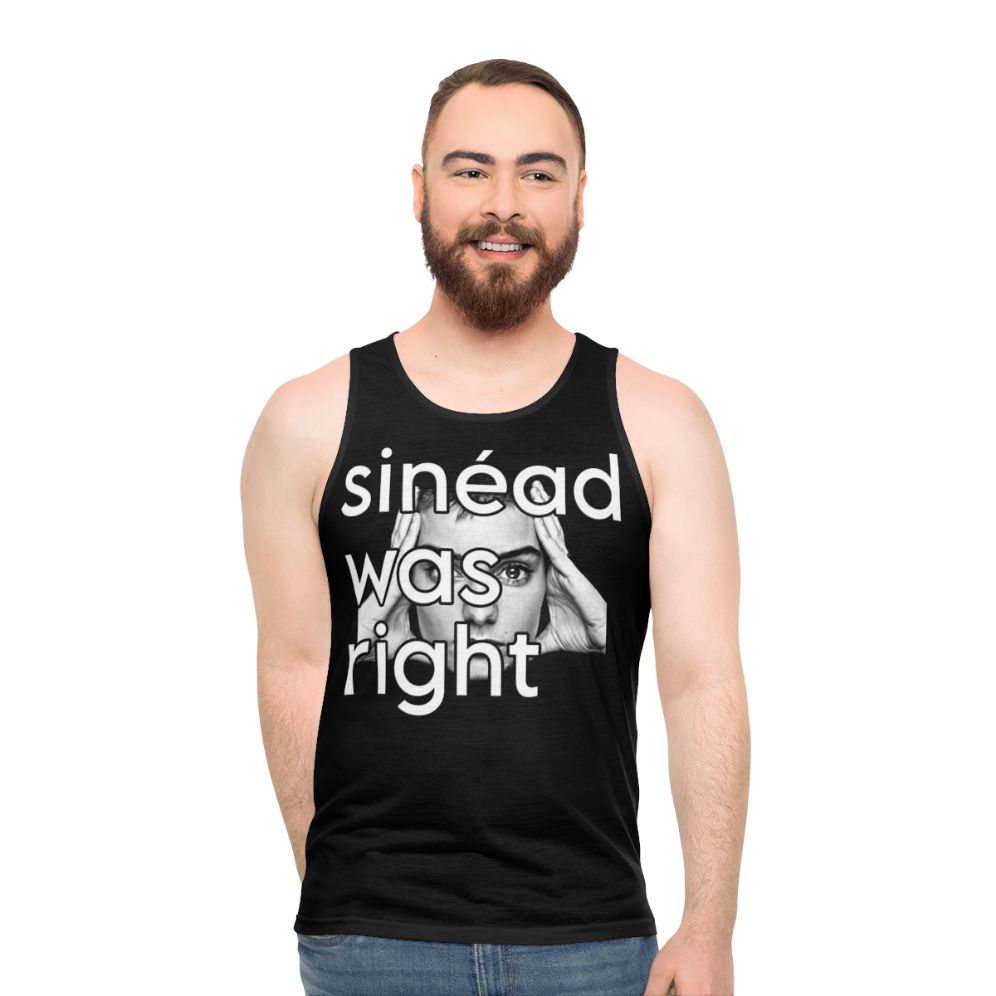 Sinead O'Connor inspired unisex 90s tank top