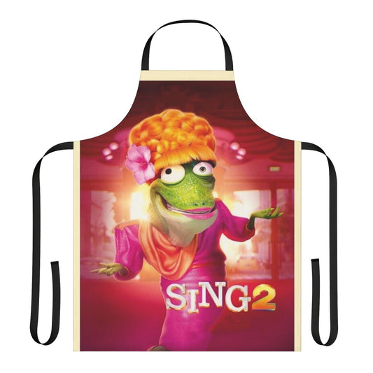 Sing 2 inspired apron with cute characters from the animated movie