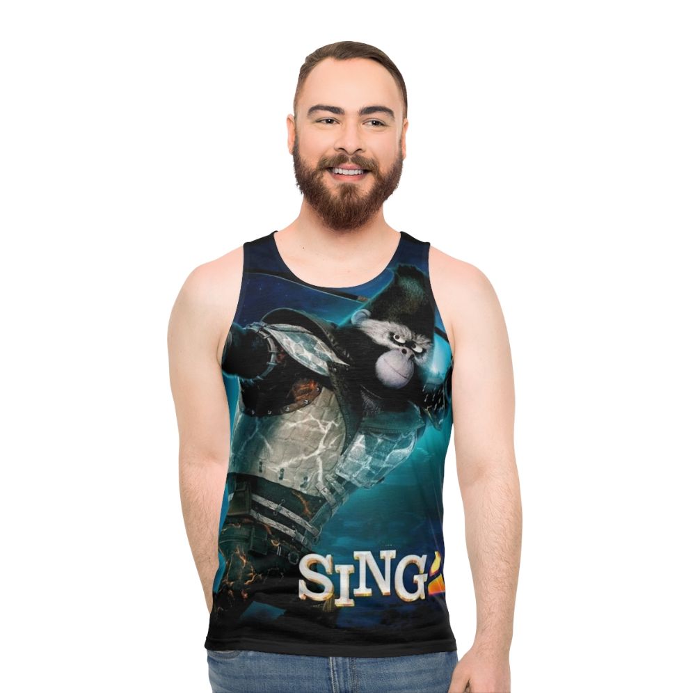 Sing 2 Unisex Tank Top featuring animal characters