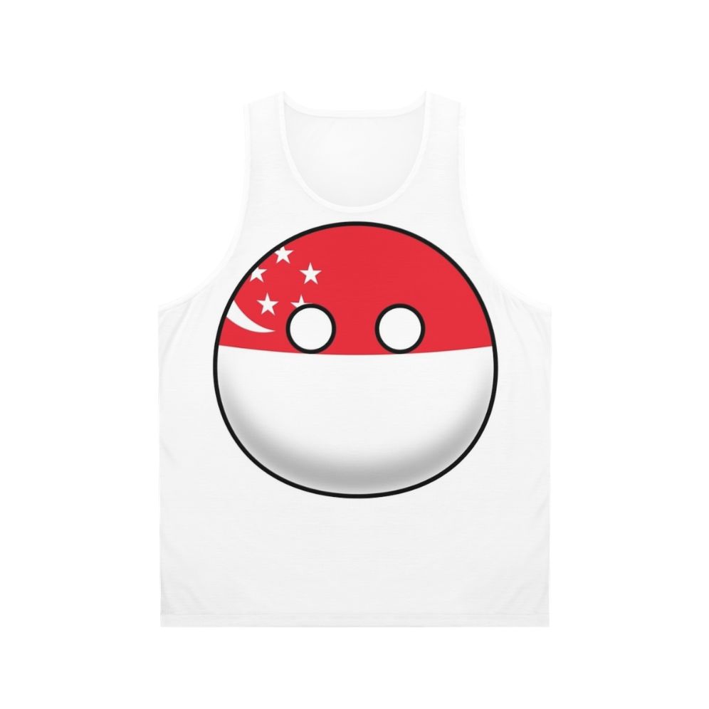 Singapore Countryball Unisex Tank Top