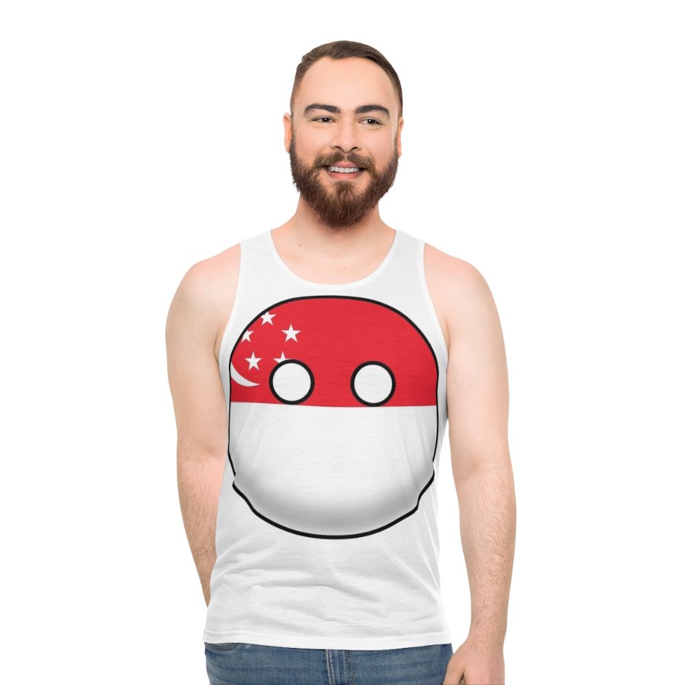 Singapore Countryball Unisex Tank Top