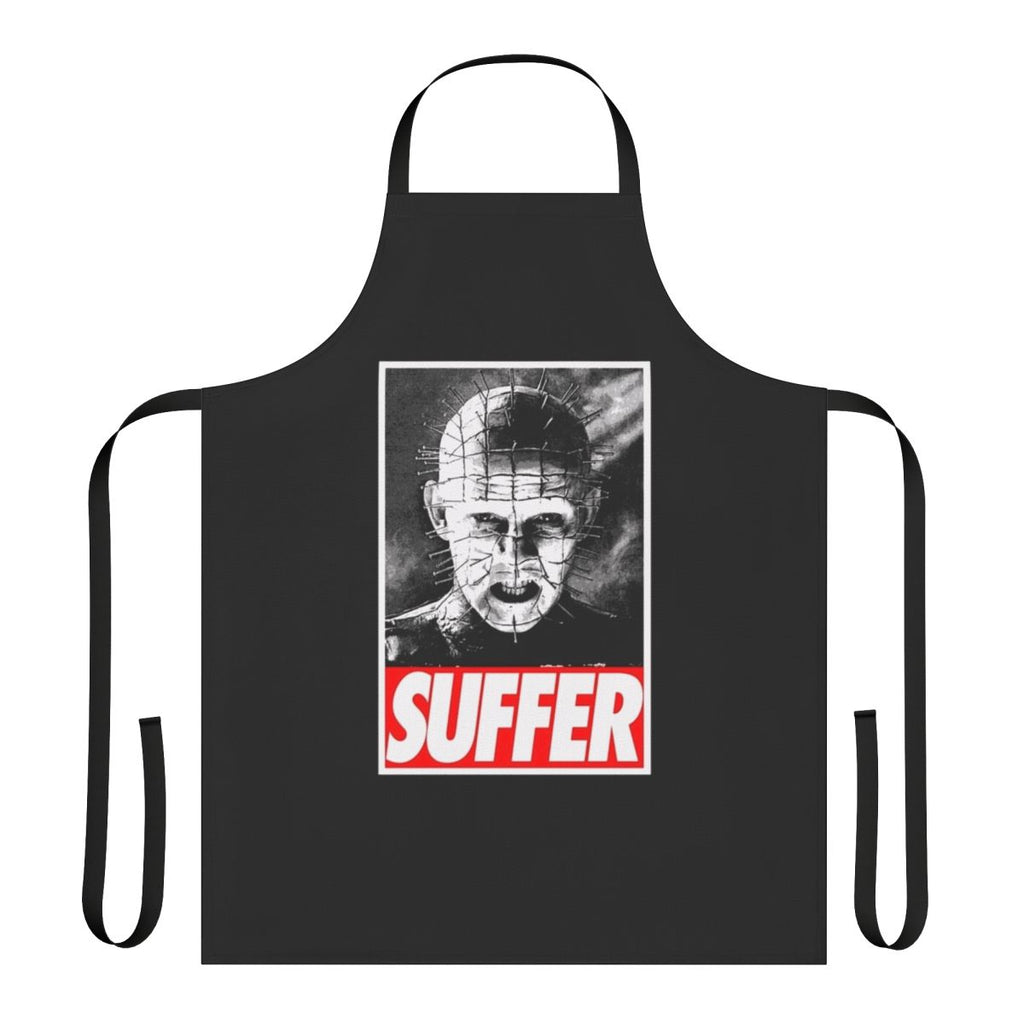 Pinhead horror-themed apron with Hellraiser-inspired design