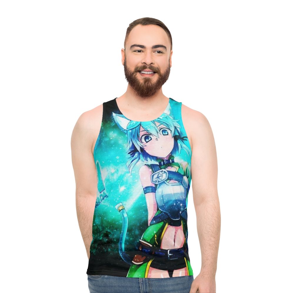 Sinon Cat Anime Unisex Tank Top