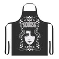 Siouxsie and the Banshees inspired apron featuring a black and white design