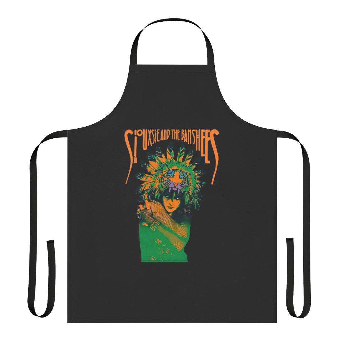 Siouxsie Sioux inspired punk rock apron