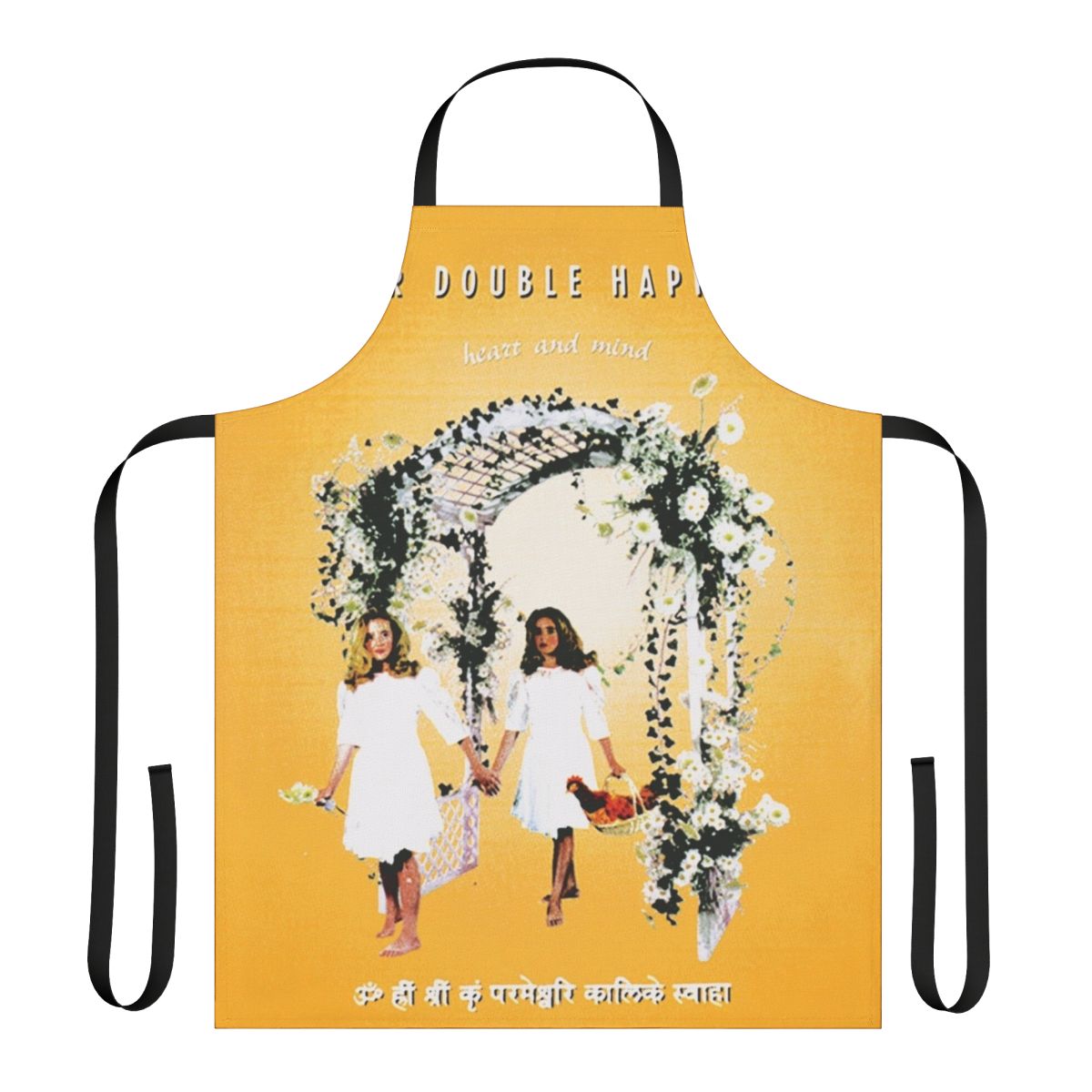 A high-quality punk-inspired apron featuring the "Sister Double Happiness" design