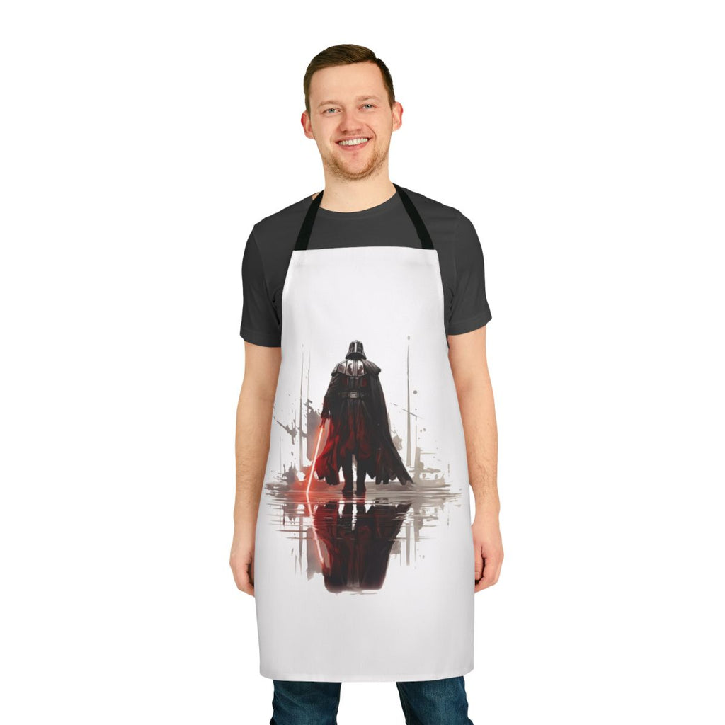 Sith Lord apron with iconic Darth Vader design and lightsaber